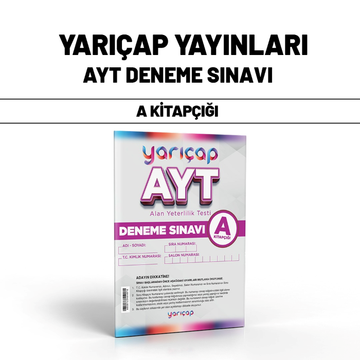 YARIÇAP YKS AYT SNV 1-A - 2024-25